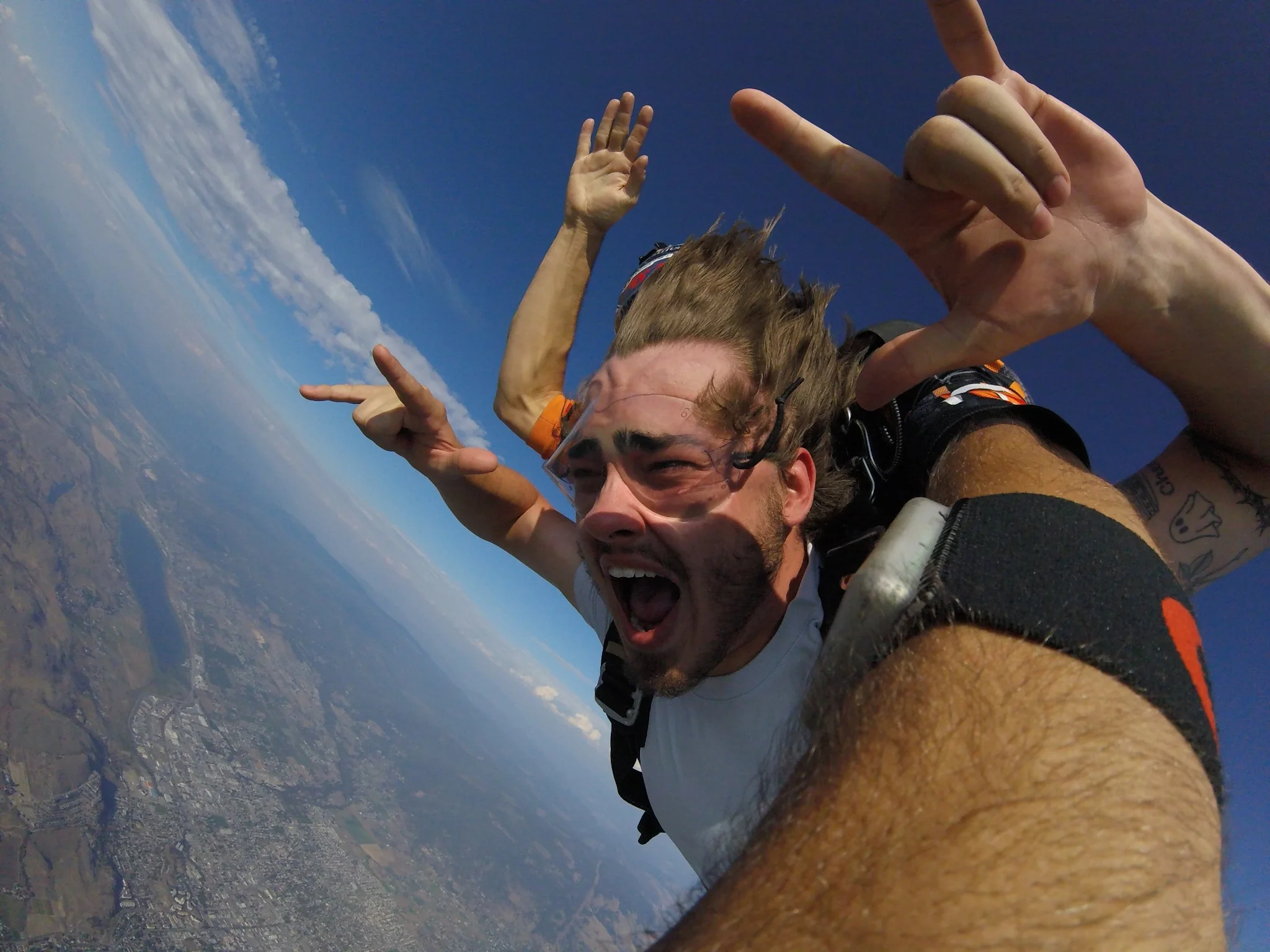 Jack Gerber skydiving